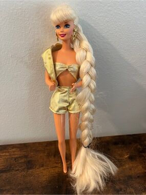 Vintage 1995 Jewel Hair Mermaid Barbie Doll #14586 Mattel Longest Hair Ever